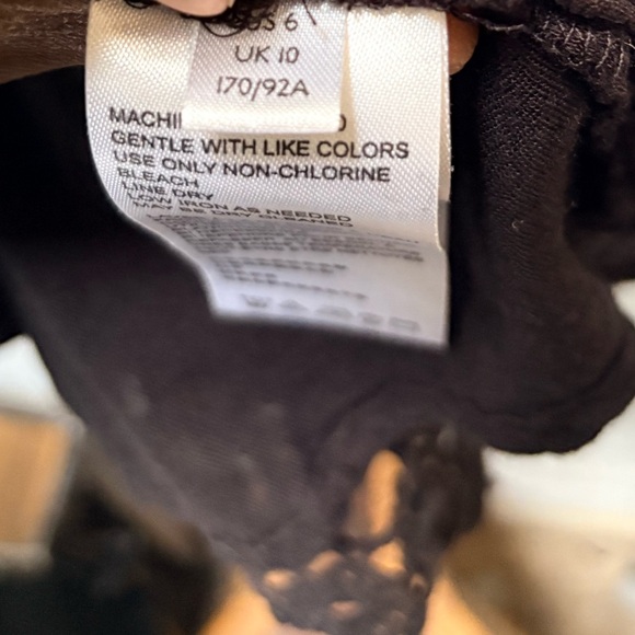 Free People | "Cruel Intention" Boho Crochet Lace Mini Dress - 6, Black FLAW - Picture 11 of 11